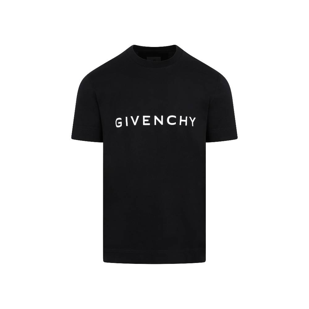 GIVENCHY  T-Shirt Logo Cotone Nero Givenchy Uomo 50% di sconto per tempo limitato