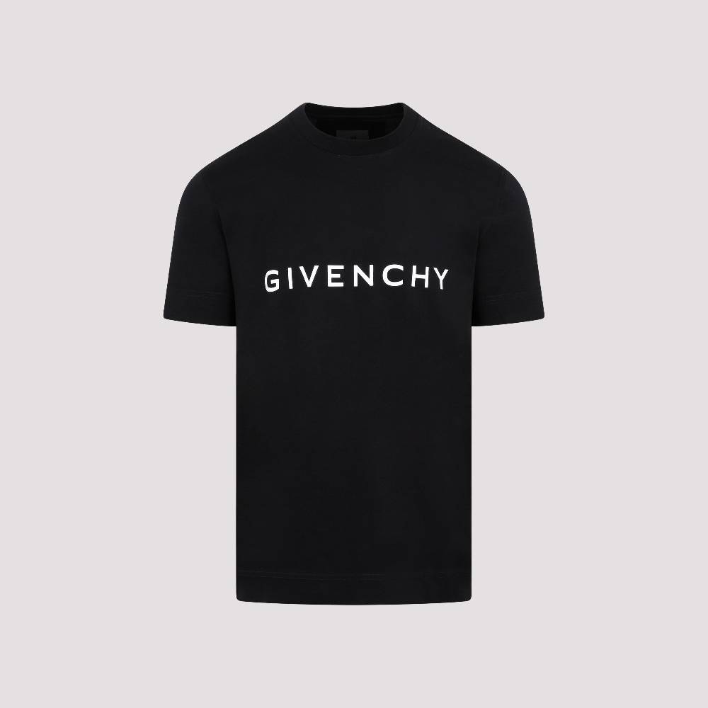 GIVENCHY  T-Shirt Logo Cotone Nero Givenchy Uomo 50% di sconto per tempo limitato