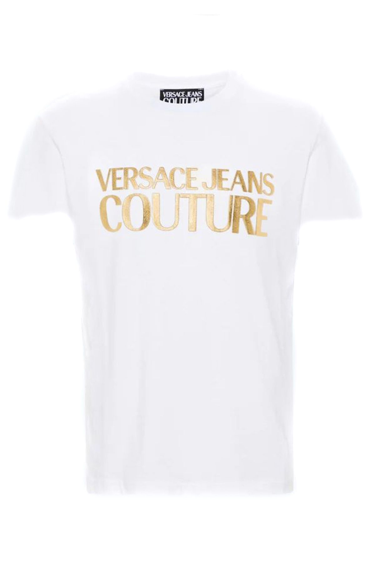VERSACE JEANS COUTURE T-Shirt da Uomo Versace Jeans Couture in Cotone Bianco