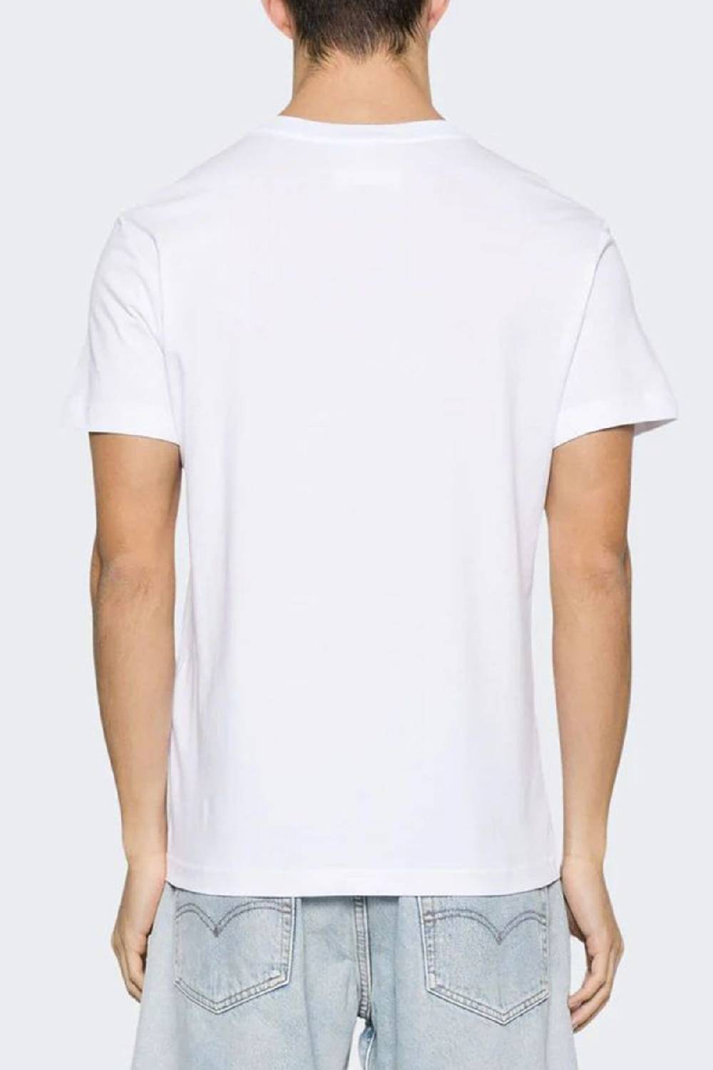 VERSACE JEANS COUTURE  T-Shirt da Uomo Versace Jeans Couture in Cotone Bianco 2025