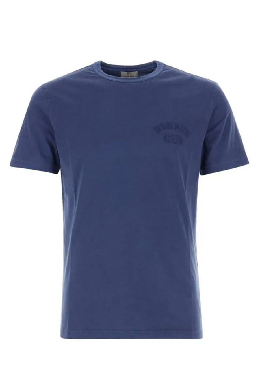 WOOLRICH  T-Shirt di Cotone Blu Woolrich da Uomo Italia