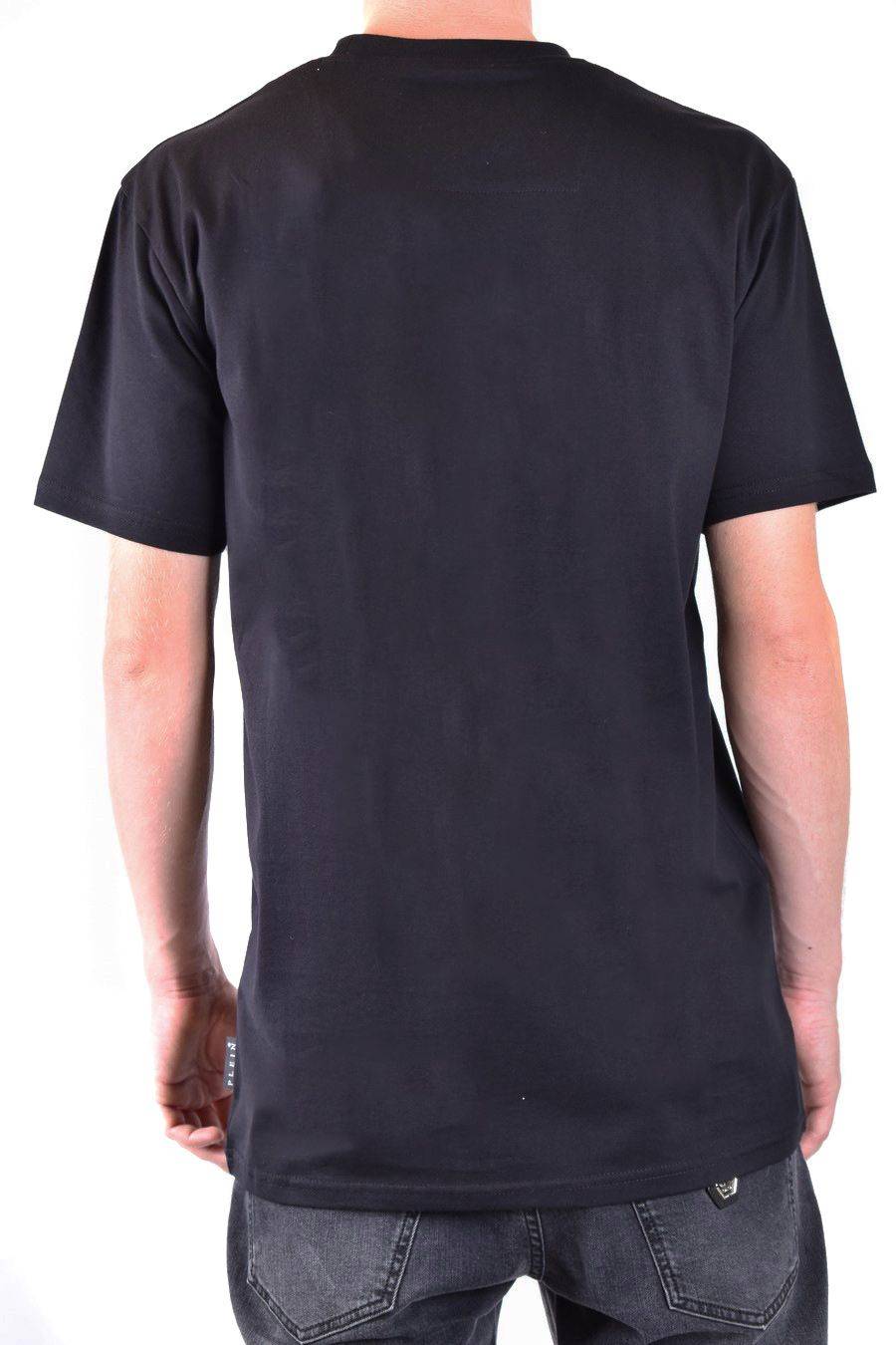 PHILIPP PLEIN  T-Shirt Nera in Cotone Philipp Plein Uomo Acquista Ora