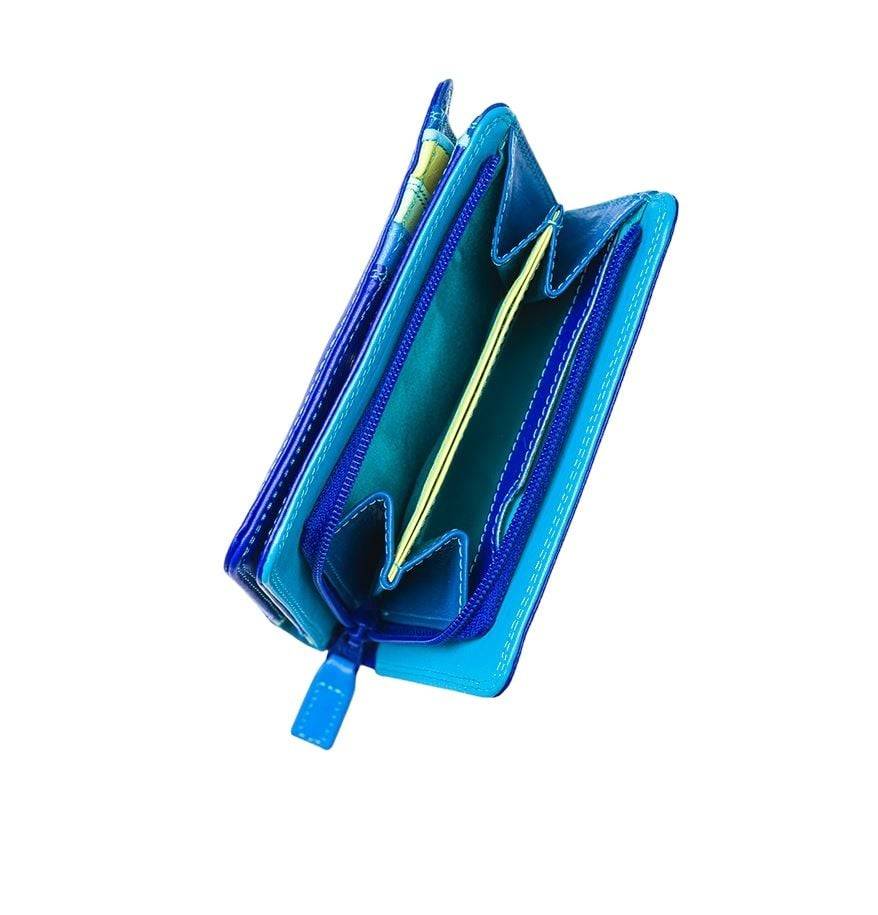 MYWALIT  Portafoglio in Pelle con Zip Medium Mywalit in Blu China Promozione Limitata