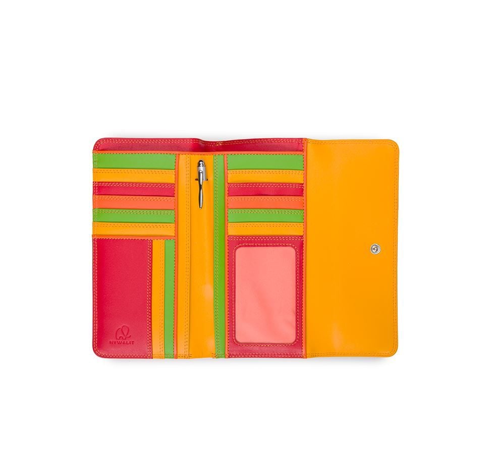 MYWALIT  Portafoglio Tri-Fold Elegante in Pelle Rossa MYWALIT Shopping Online