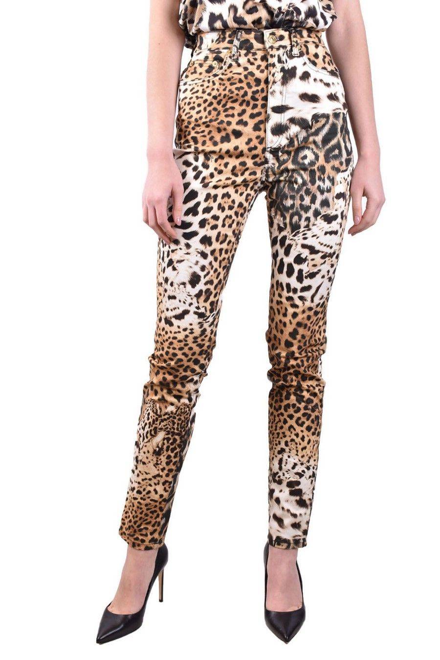 ROBERTO CAVALLI  Pantaloni Donna Cotone Beige ROBERTO CAVALLI
