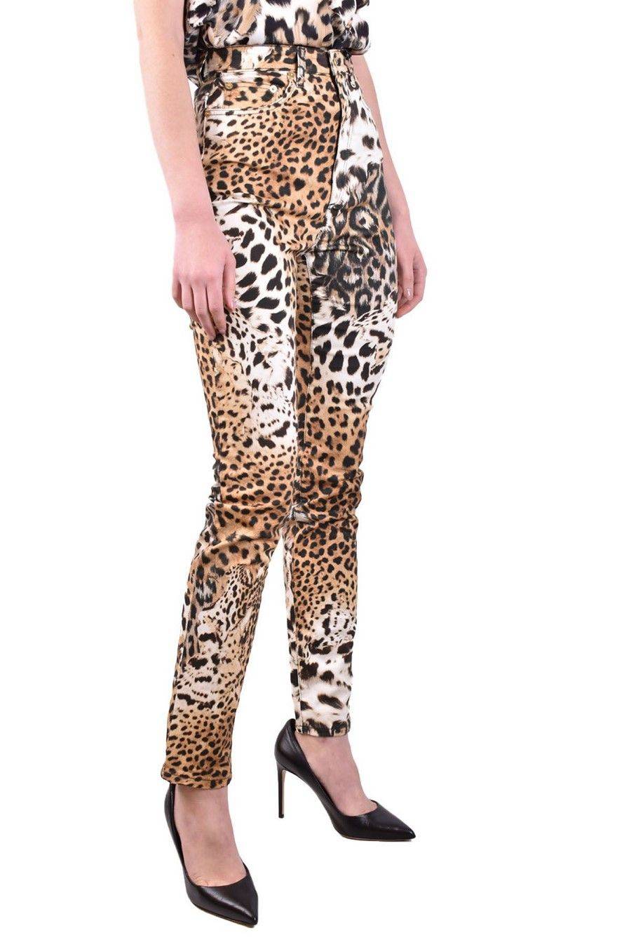 ROBERTO CAVALLI  Pantaloni Donna Cotone Beige ROBERTO CAVALLI Affare Del Giorno