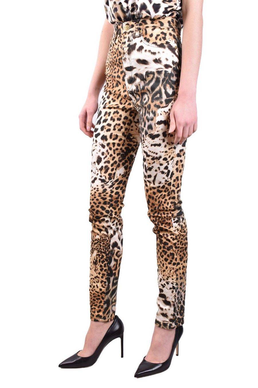 ROBERTO CAVALLI  Pantaloni Donna Cotone Beige ROBERTO CAVALLI Affare Del Giorno