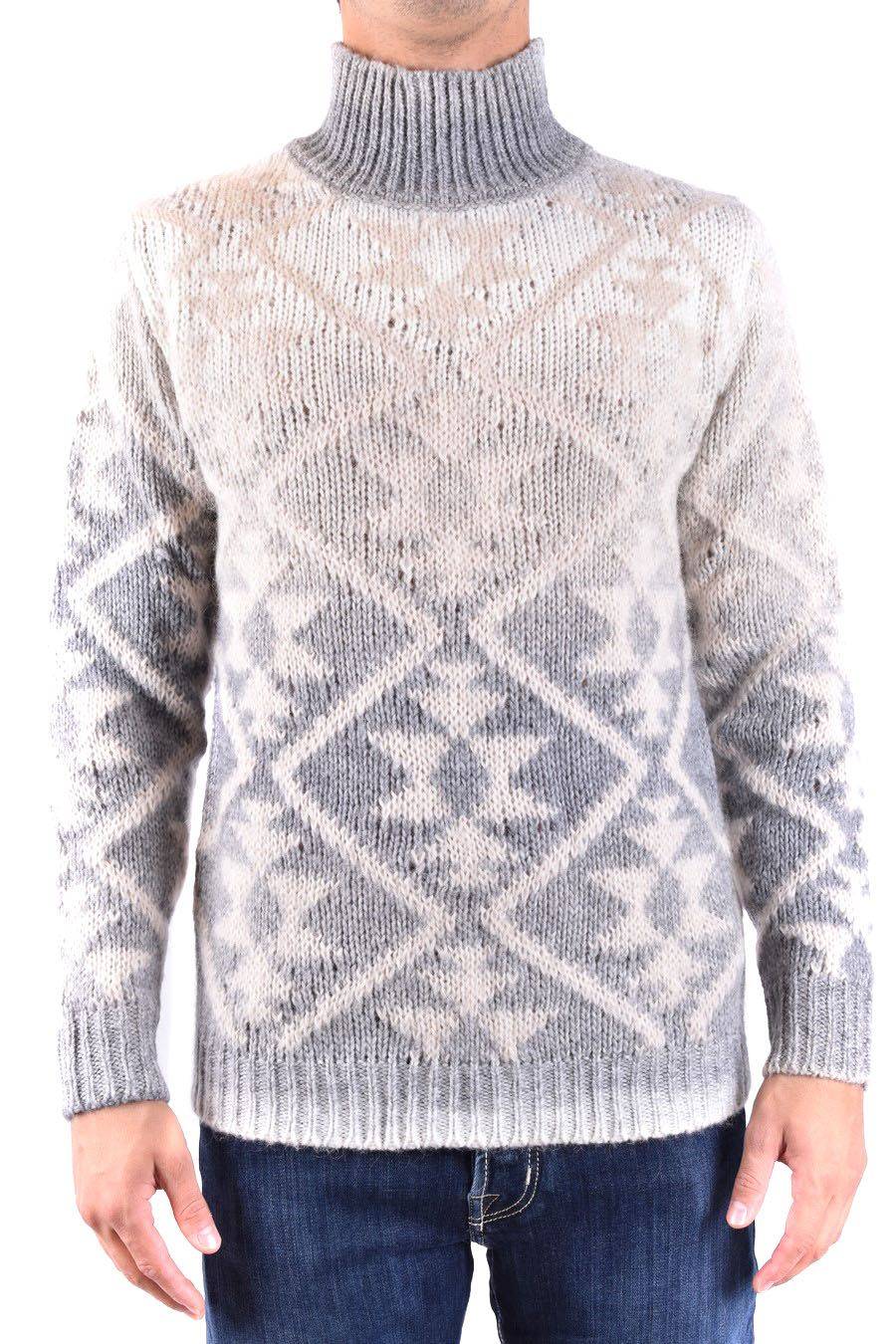 DONDUP  Maglione di Lana Multicolore da Uomo DONDUP