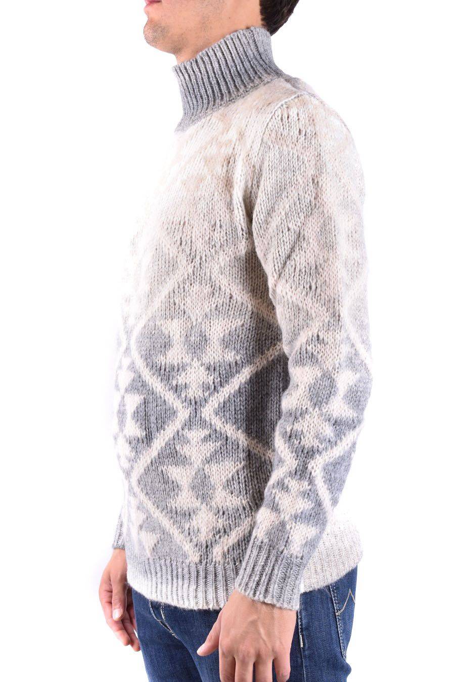 DONDUP  Maglione di Lana Multicolore da Uomo DONDUP Prezzo Ridotto