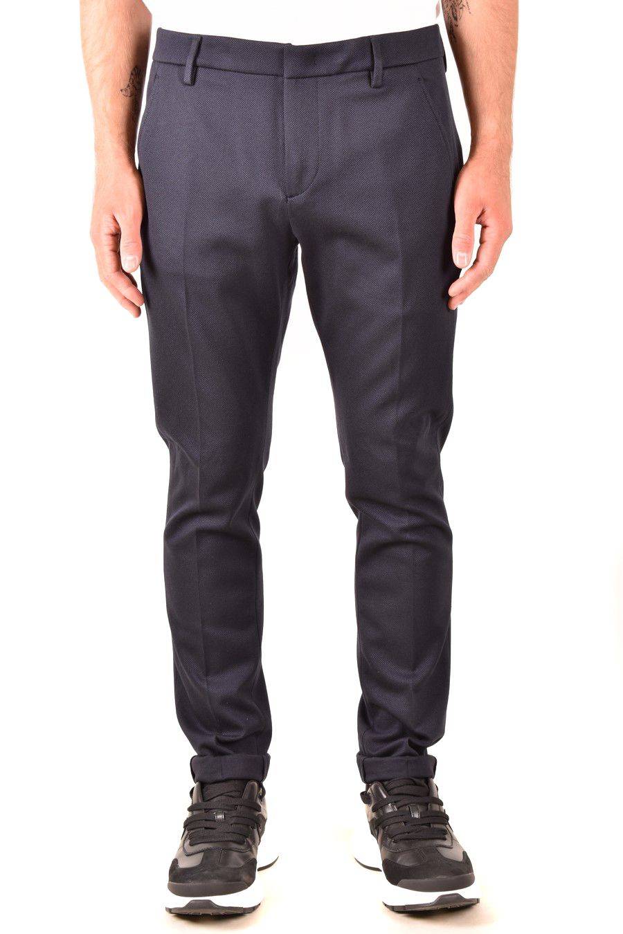 DONDUP  Pantaloni Uomo DONDUP Azzurro in Tessuto Elasticizzato