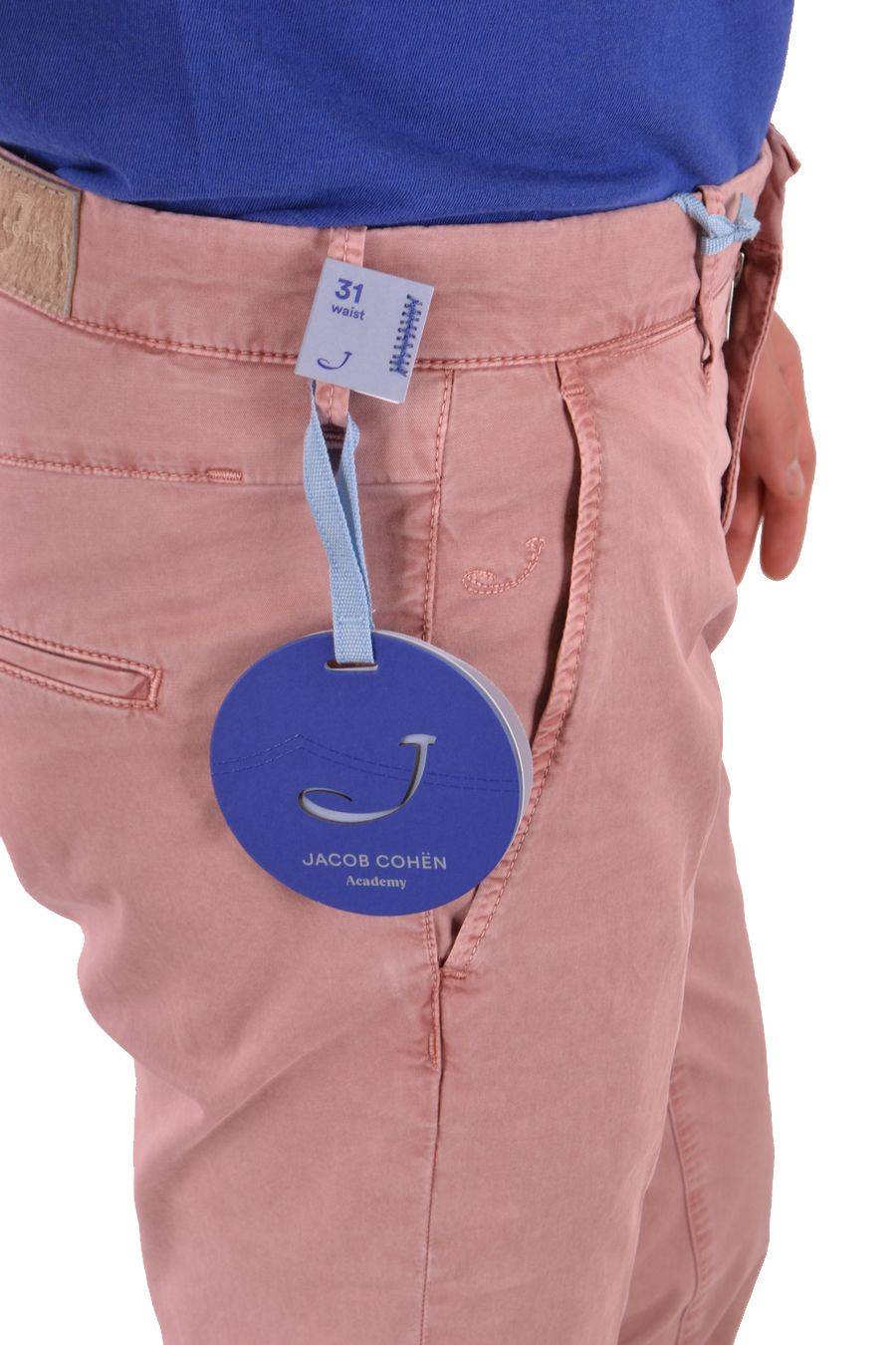 JACOB COHEN  Pantaloni Uomo Cotone Elasticizzato Rosa Jacob Cohen Outlet