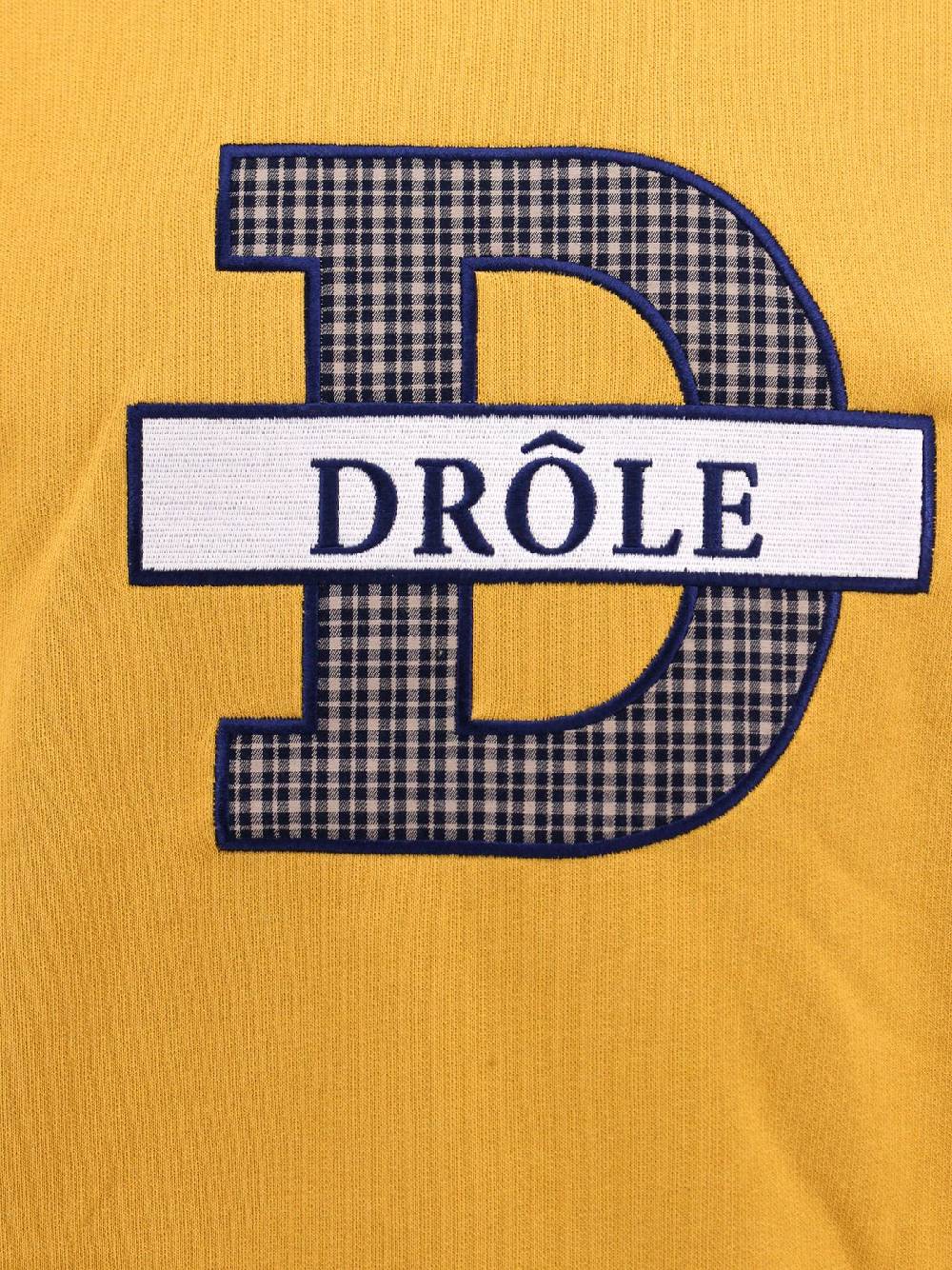 DRÔLE DE MONSIEUR  Felpa Gialla in Cotone con Monogramma DRÔLE DE MONSIEUR Saldi