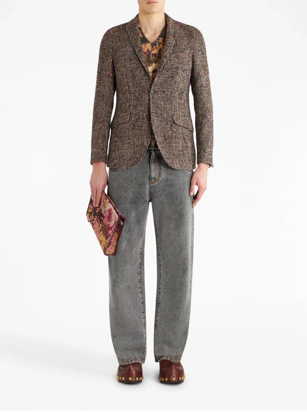 ETRO  Giacca da Uomo ETRO in Alpaca e Lana Marrone I Più Venduti