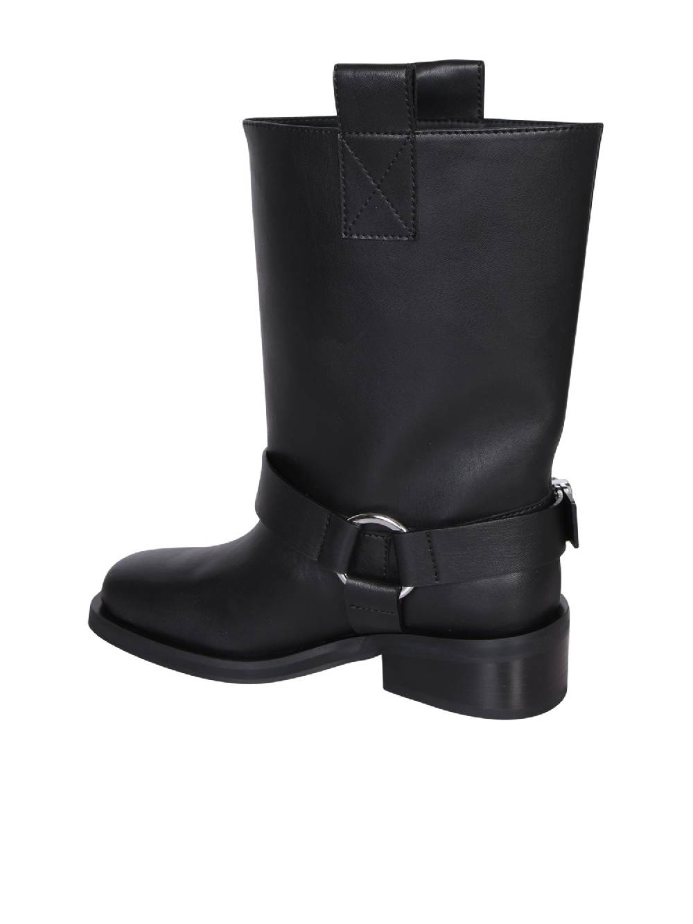 GANNI  Stivaletti Neri in Pelle Riciclata GANNI per Donna Moda