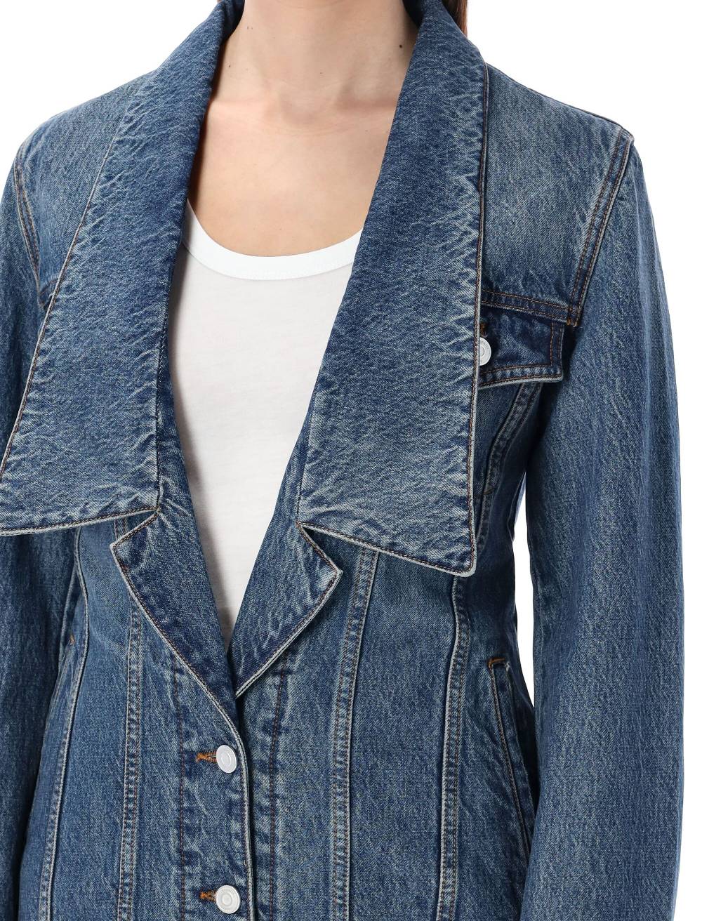COPERNI  Giacca di Jeans Azzurra da Donna Sartoriale Coperni Flash Sale