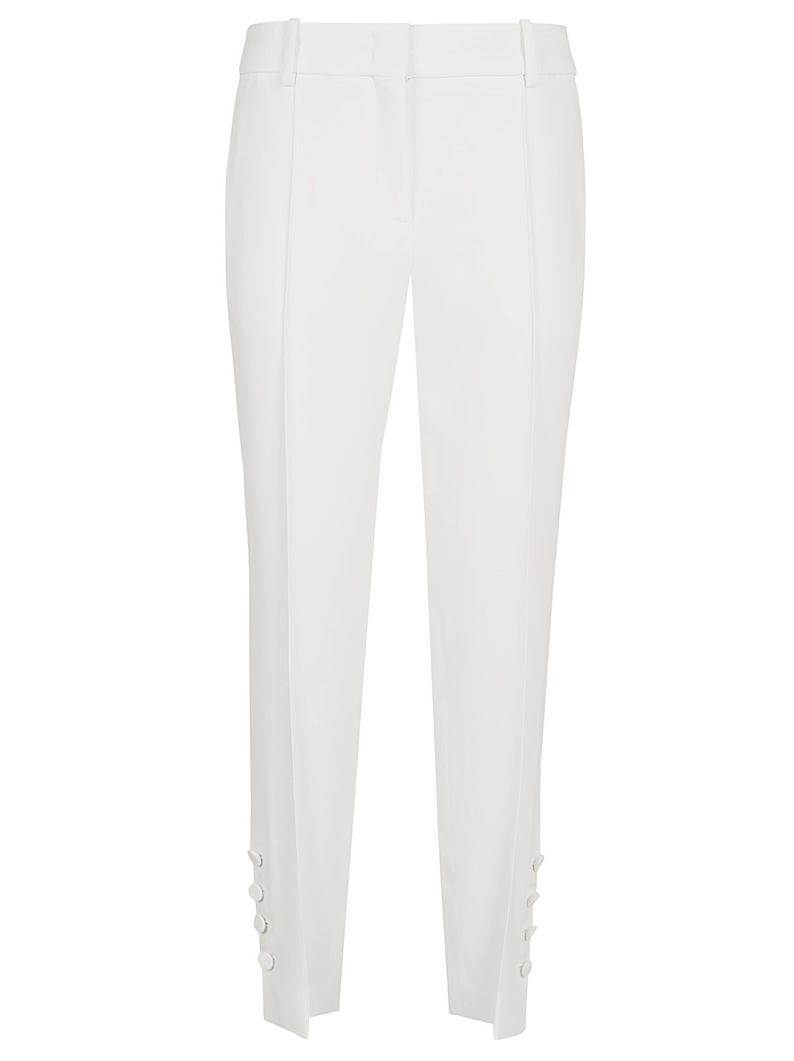 ERMANNO SCERVINO Pantaloni Bianchi Cady Ermanno Scervino - Vestibilità Regolare Donna