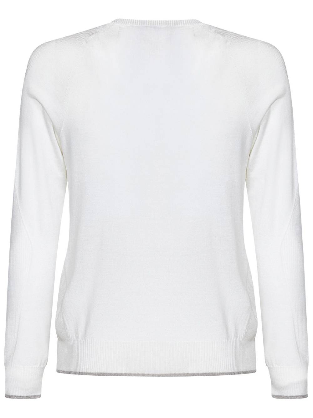 SEASE  Maglione Uomo SEASE Collo Rotondo Lana Vergine Bianco Offerta temporanea