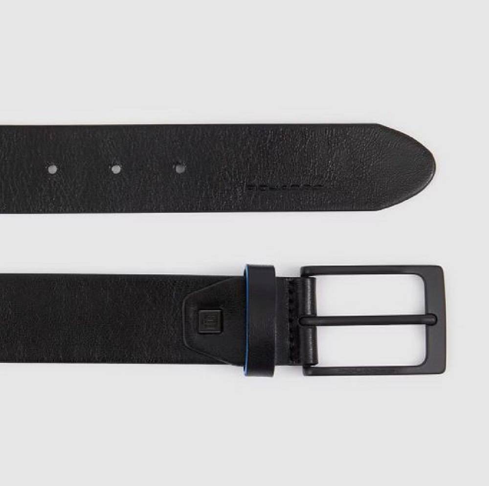 PIQUADRO  Cintura in Pelle Nera Piquadro Uomo - Eleganza Artigianale Italiana Offerte esclusive