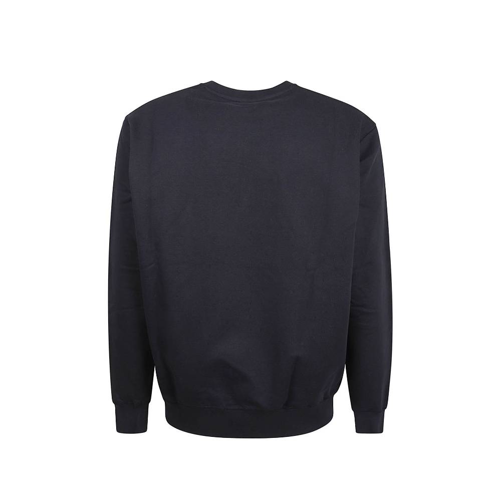 ALEXANDER MCQUEEN  Felpa di Cotone Blu con Logo Alexander McQueen da Uomo Nuovi prodotti