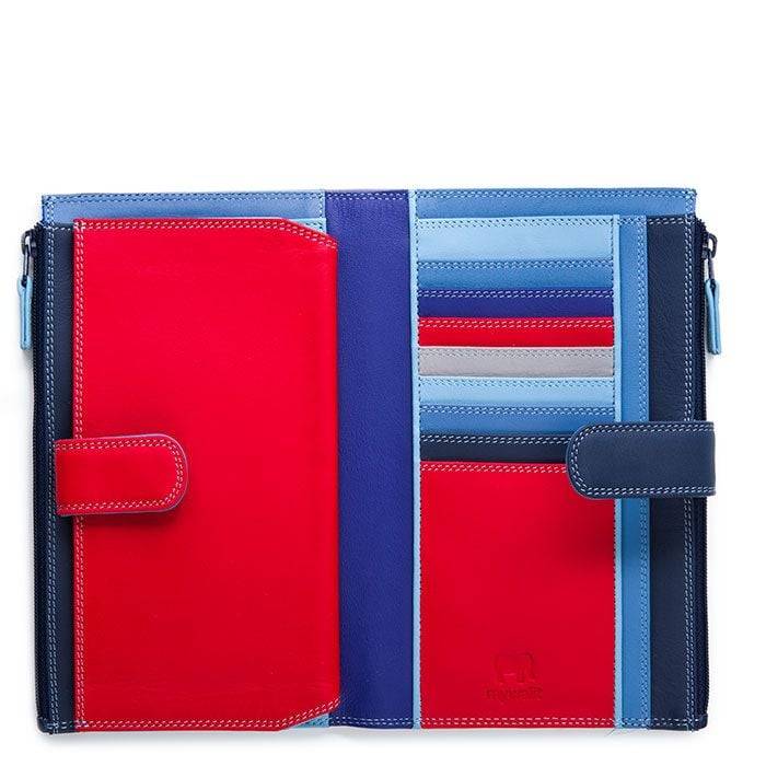 MYWALIT  Portafoglio in Pelle Blu Cina Mywalit da Donna Offerte speciali