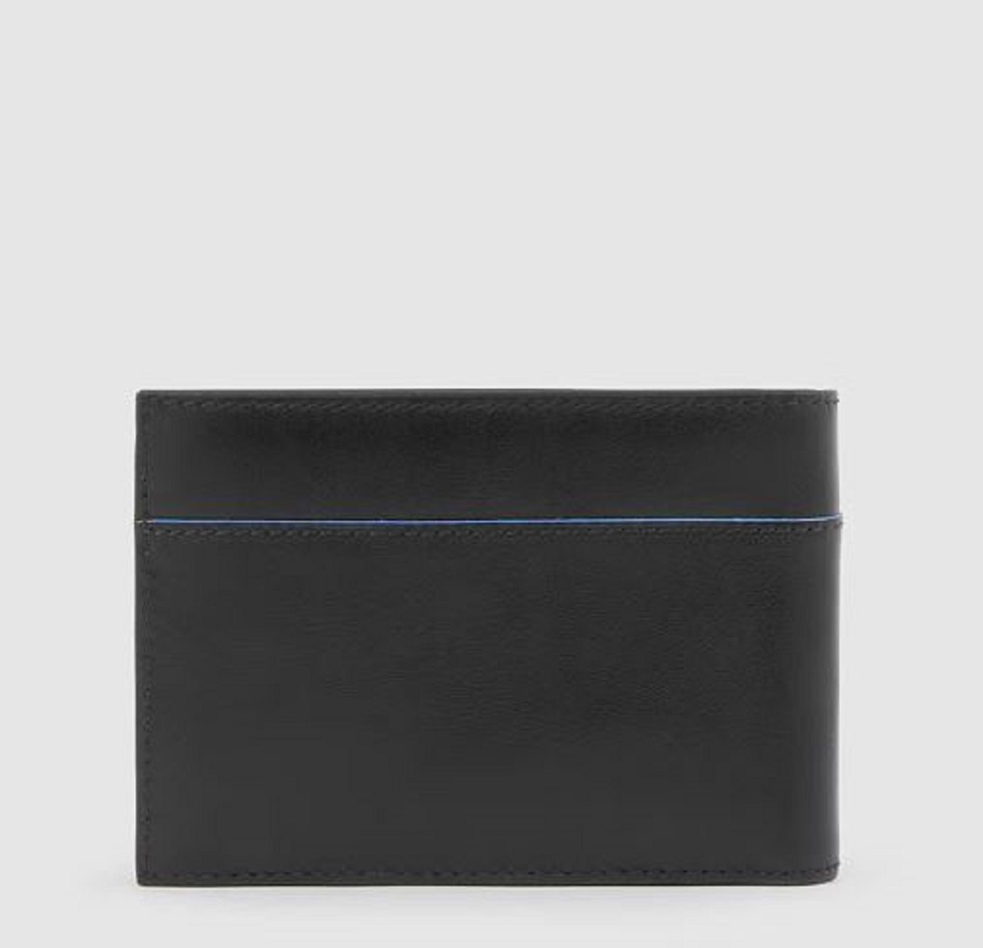 PIQUADRO  Portafoglio Piquadro Uomo in Pelle Nera con Porta Carte e Portamonete Offerta speciale della fabbrica
