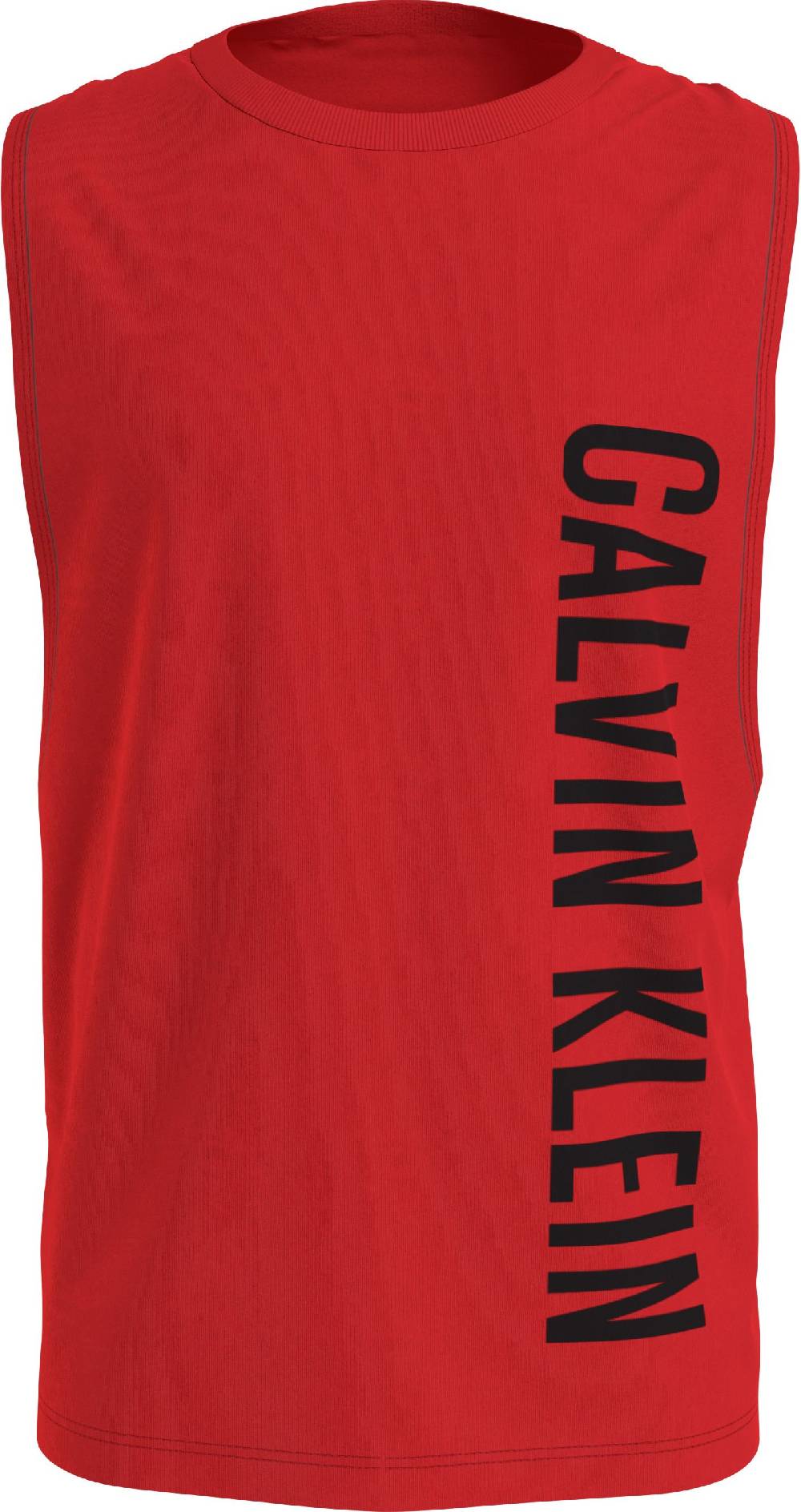 CALVIN KLEIN  T-Shirt Rossa Calvin Klein in Cotone per Uomo Solo un giorno rimasto