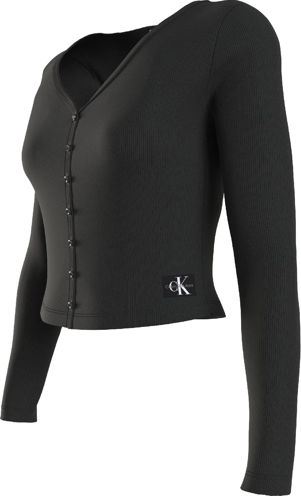 CALVIN KLEIN  Maglietta a Maniche Lunghe Nera Calvin Klein da Donna Duty-free