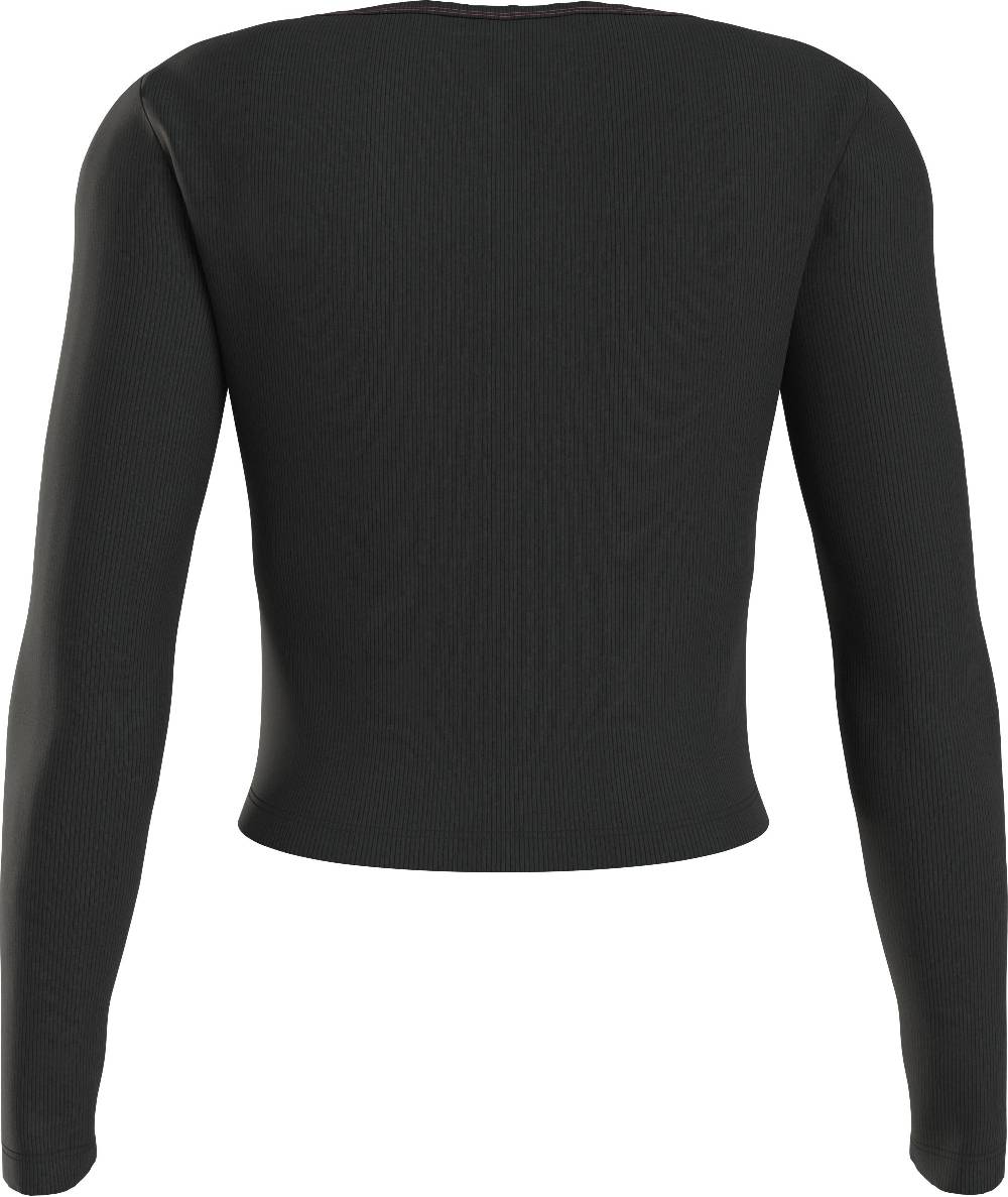 CALVIN KLEIN  Maglietta a Maniche Lunghe Nera Calvin Klein da Donna Duty-free