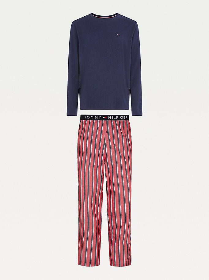 TOMMY JEANS  Pigiama Elasticizzato Blu da Uomo TOMMY JEANS in Cotone Shopping Online