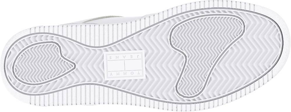 TOMMY JEANS  Sneakers da Basket Retrò in Pelle da Uomo Tommy Jeans - Bianche Affare Del Giorno