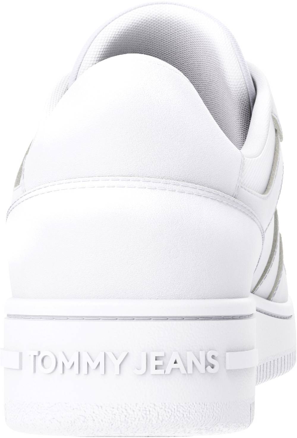 TOMMY JEANS  Sneakers da Basket Retrò in Pelle da Uomo Tommy Jeans - Bianche Affare Del Giorno