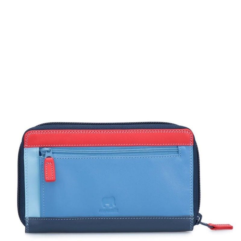 MYWALIT  Portafoglio Donna in Pelle Nappa Blu Mywalit Prezzo Ridotto