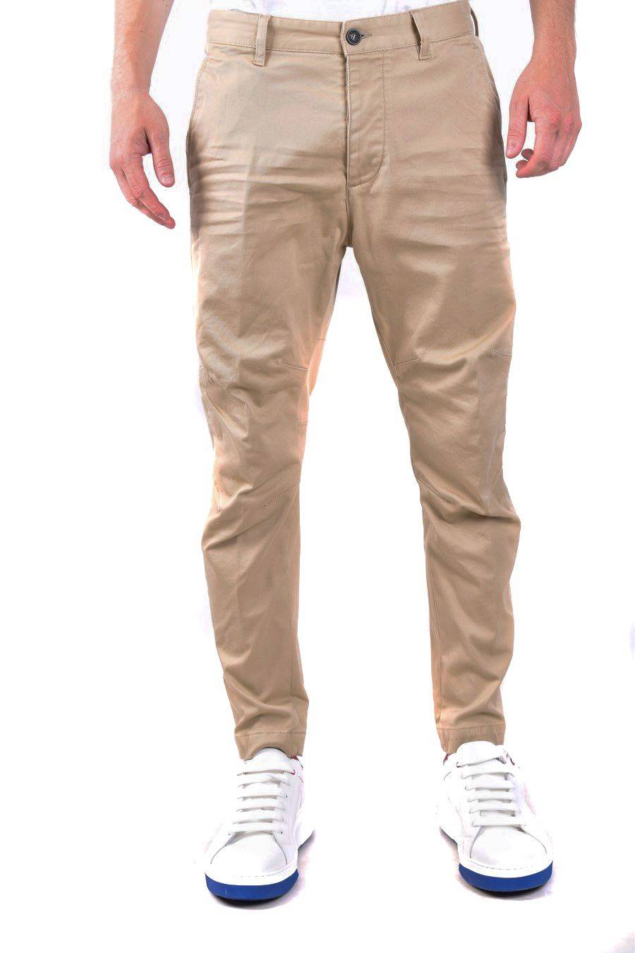 DSQUARED2  Pantaloni Uomo Cotone DSQUARED2 Color Sabbia del Deserto Offerta