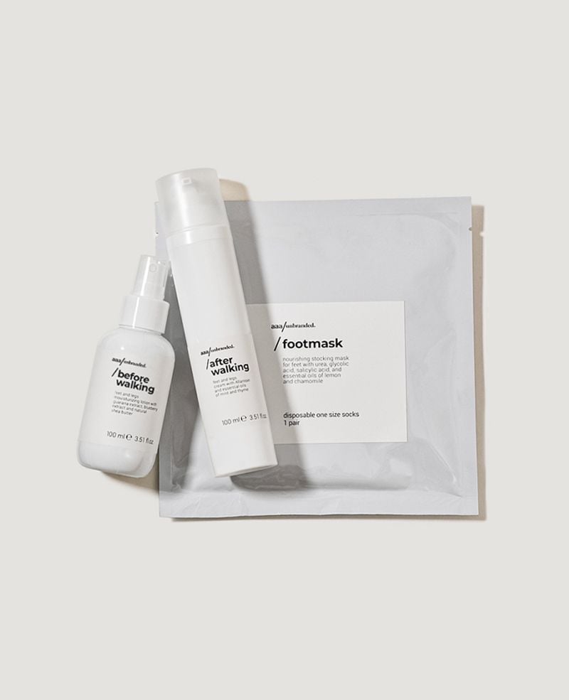 AAA/UNBRANDED Kit Quotidiano Energizzante per Piedi e Gambe con Lozione e Maschera