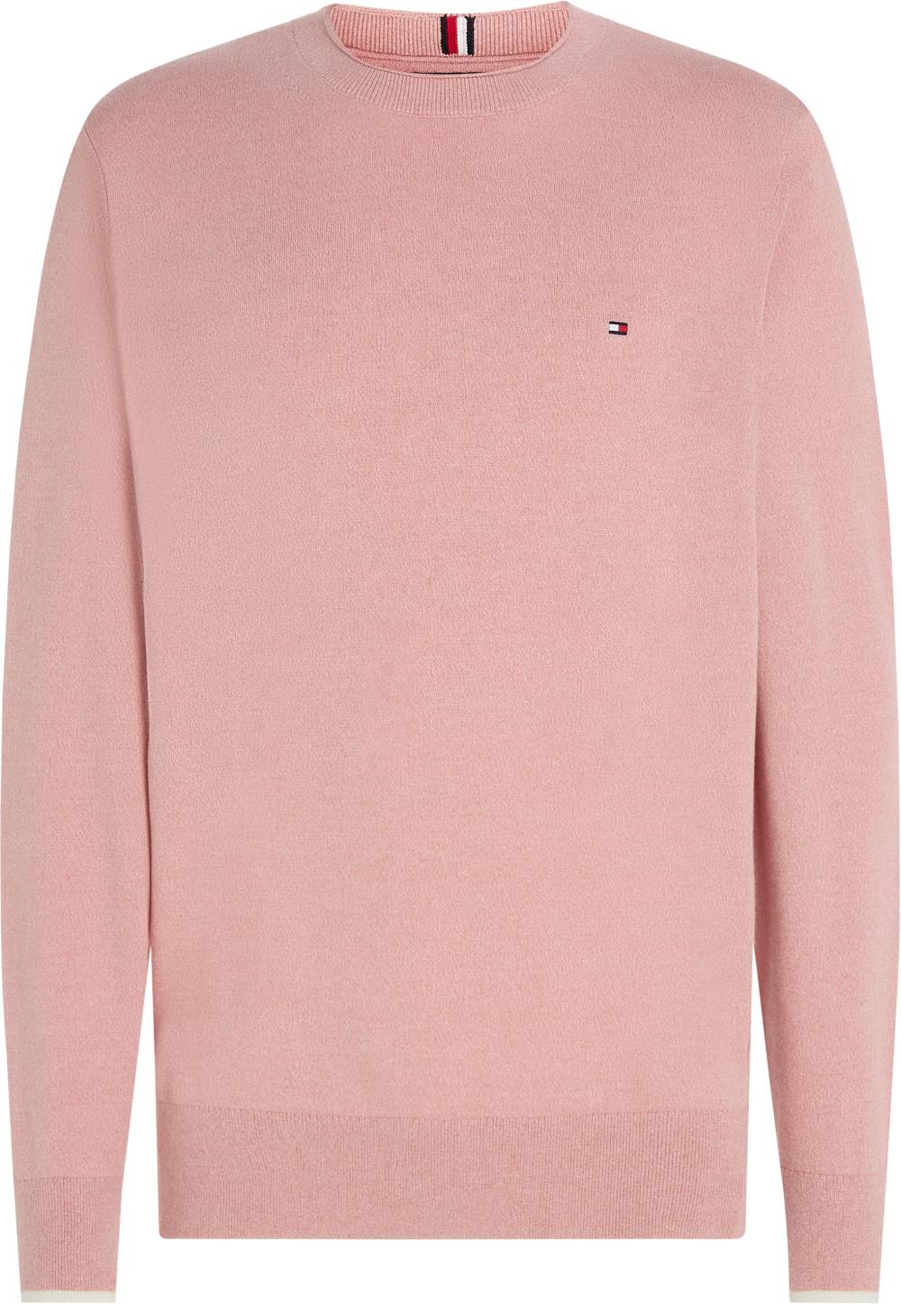 TOMMY HILFIGER  Felpa Rosa in Cotone di Tommy Hilfiger per Uomo Offerta speciale