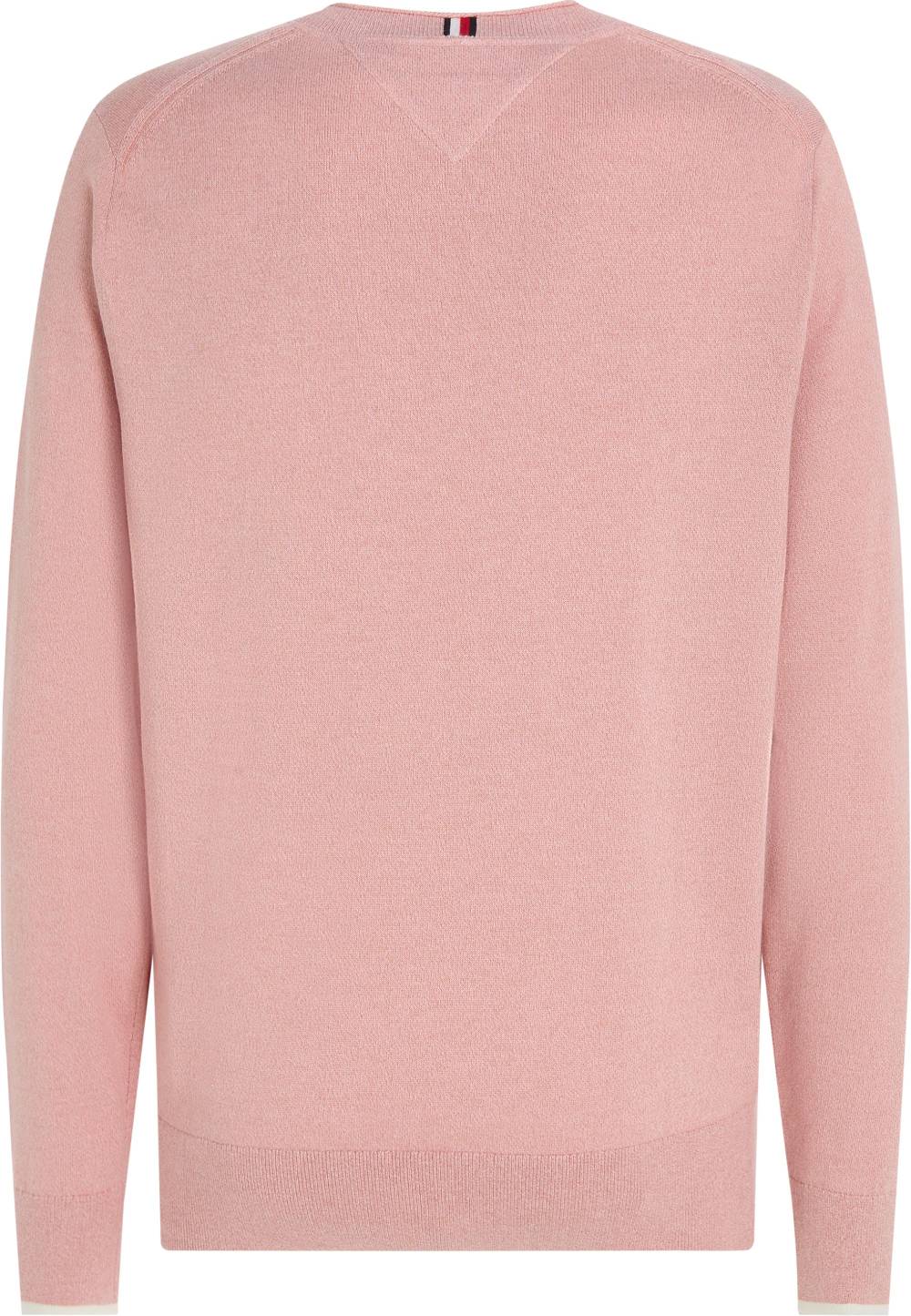 TOMMY HILFIGER  Felpa Rosa in Cotone di Tommy Hilfiger per Uomo Offerta speciale
