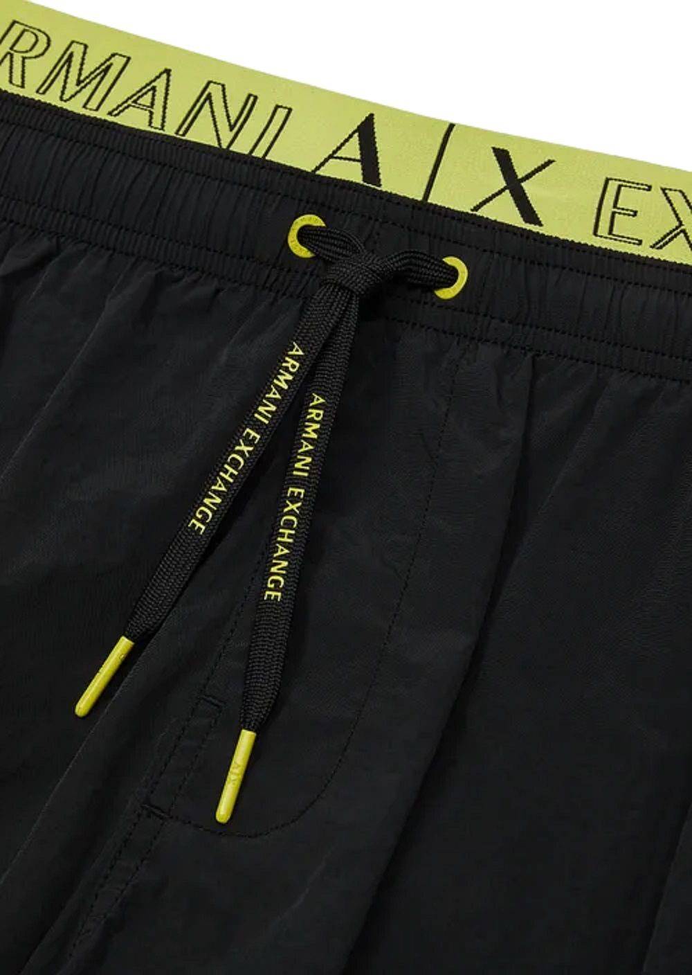 ARMANI EXCHANGE  Costume da Bagno Nero Uomo Armani Exchange - 100% Poliammide Fornitura limitata
