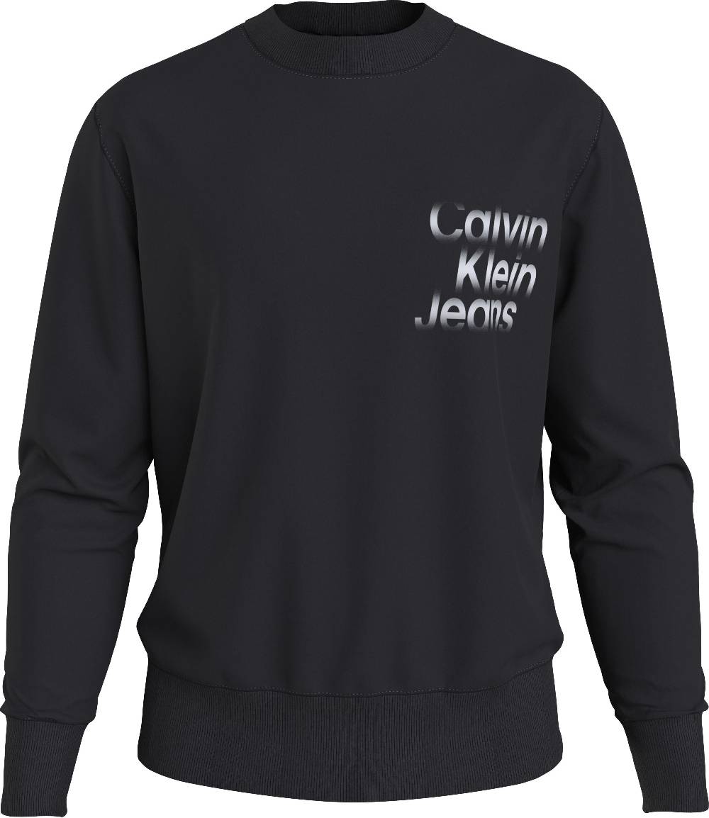 CALVIN KLEIN Felpa con Cappuccio Nera da Uomo Calvin Klein Cotone SS24