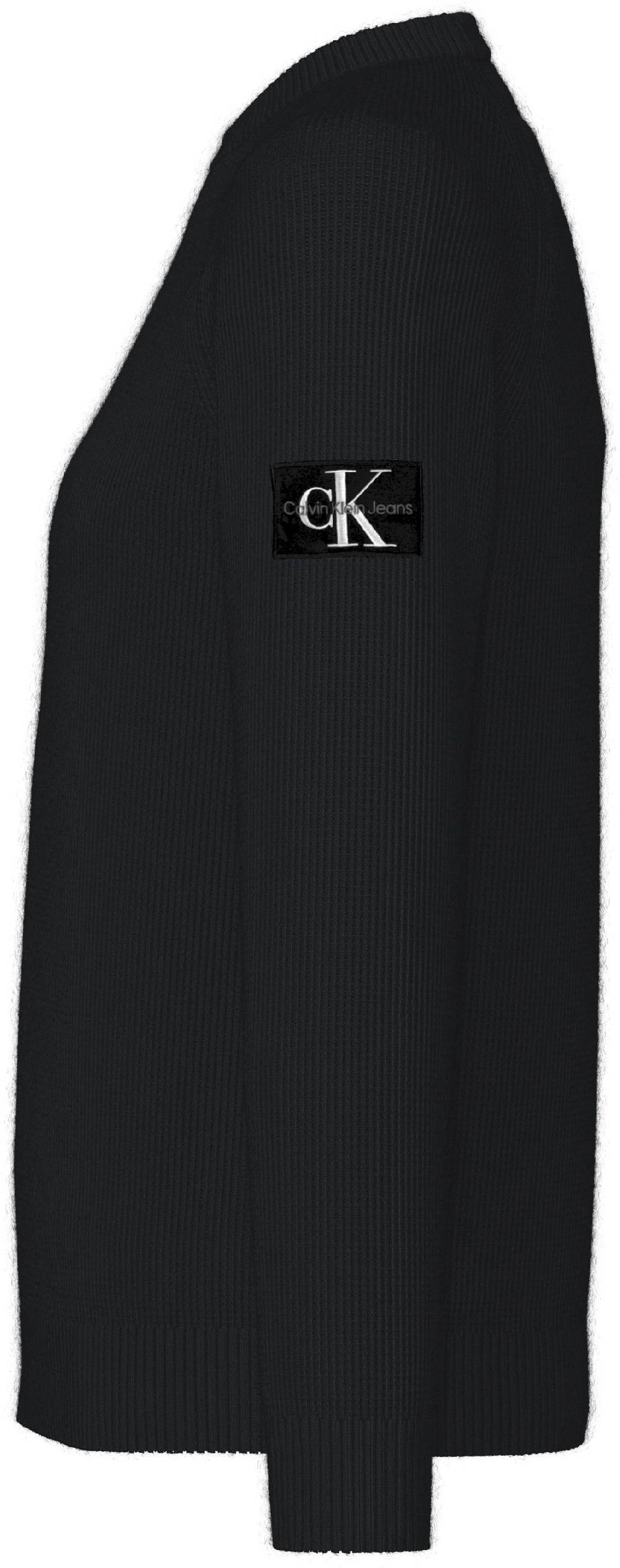 CALVIN KLEIN  Felpa Calvin Klein Nera in Cotone Uomo Offerta esclusiva