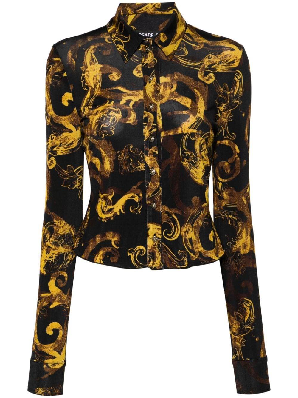 VERSACE JEANS COUTURE  Camicia Nera Versace Jeans Couture da Donna