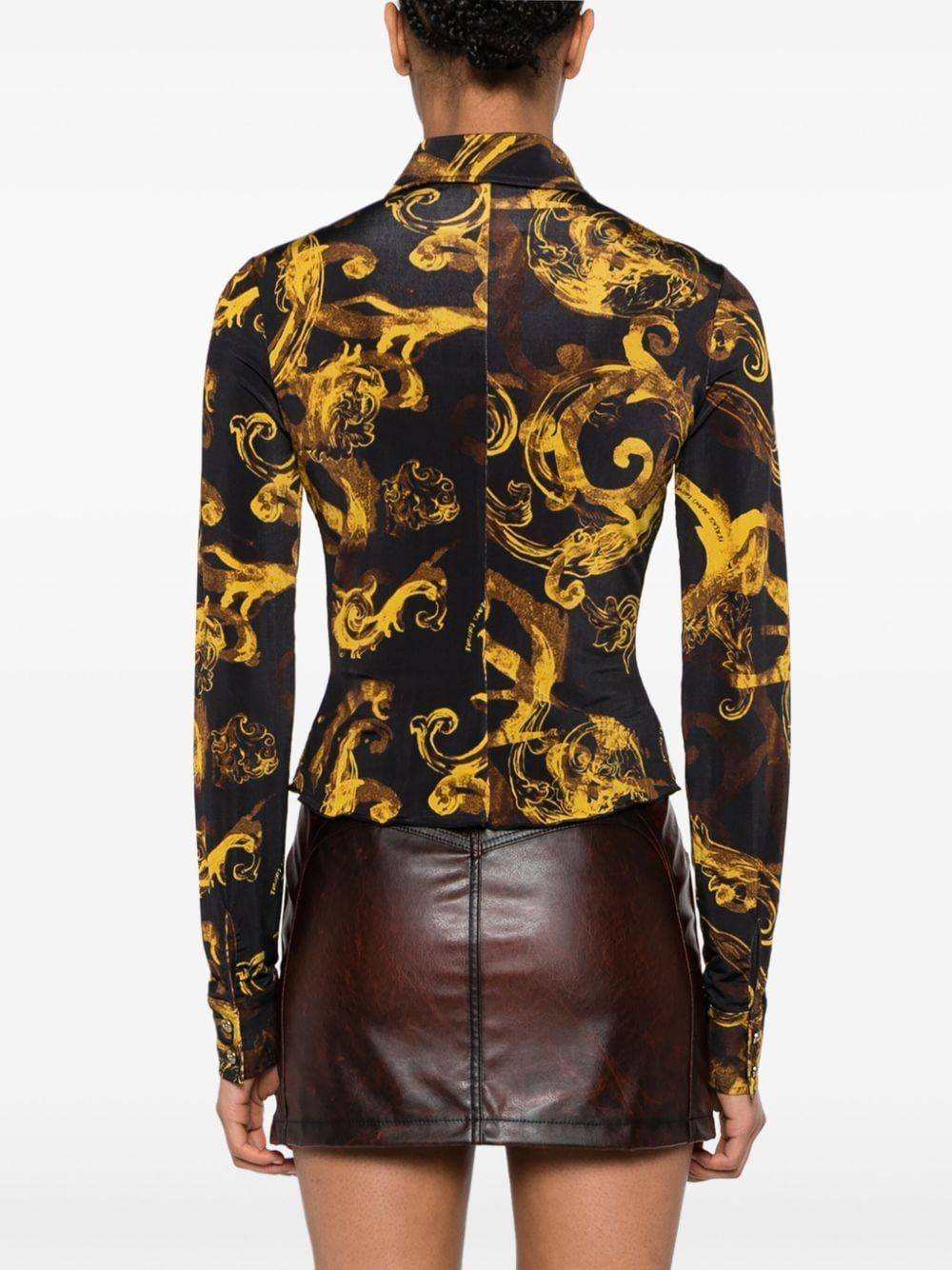 VERSACE JEANS COUTURE  Camicia Nera Versace Jeans Couture da Donna Cyber Monday