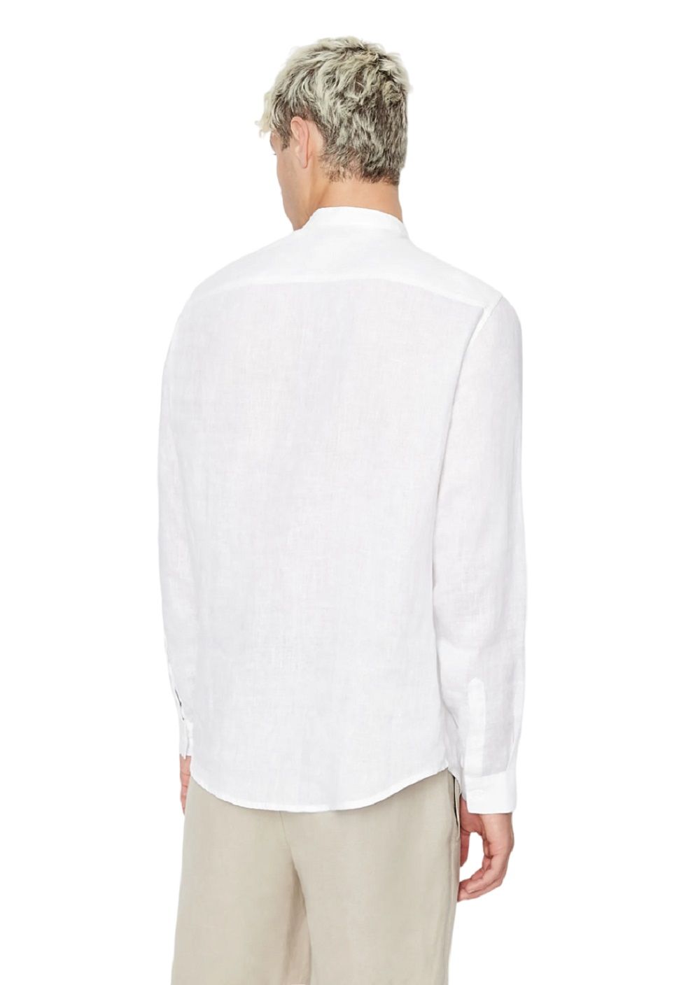 ARMANI EXCHANGE  Camicia di Lino Bianca Uomo Armani Exchange Lightning offer