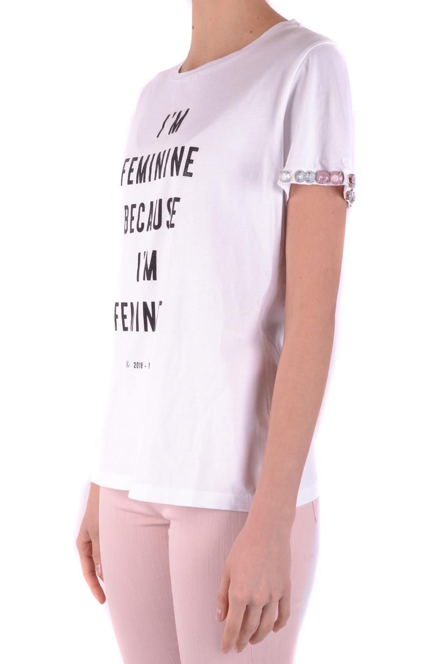 PINKO  T-Shirt PINKO Bianca in Cotone 100% per Donna Enormi risparmi
