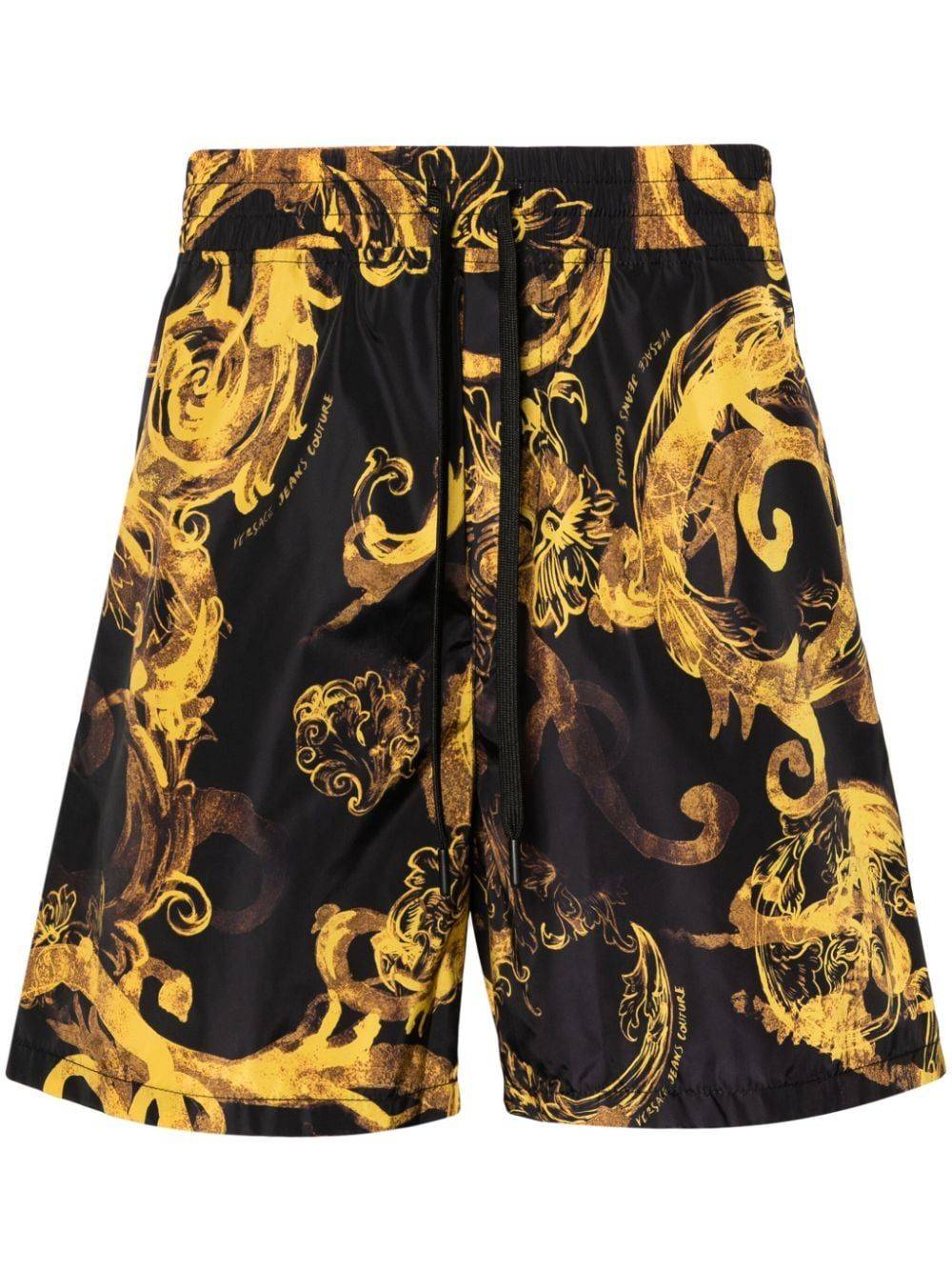 VERSACE JEANS COUTURE  Shorts Neri Uomo Versace Jeans Couture Super Saving Price