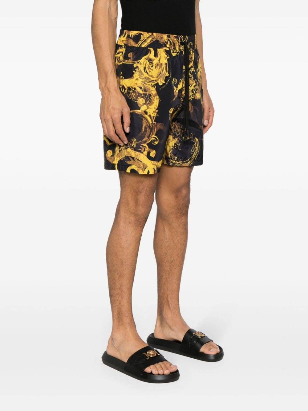 VERSACE JEANS COUTURE  Shorts Neri Uomo Versace Jeans Couture Super Saving Price