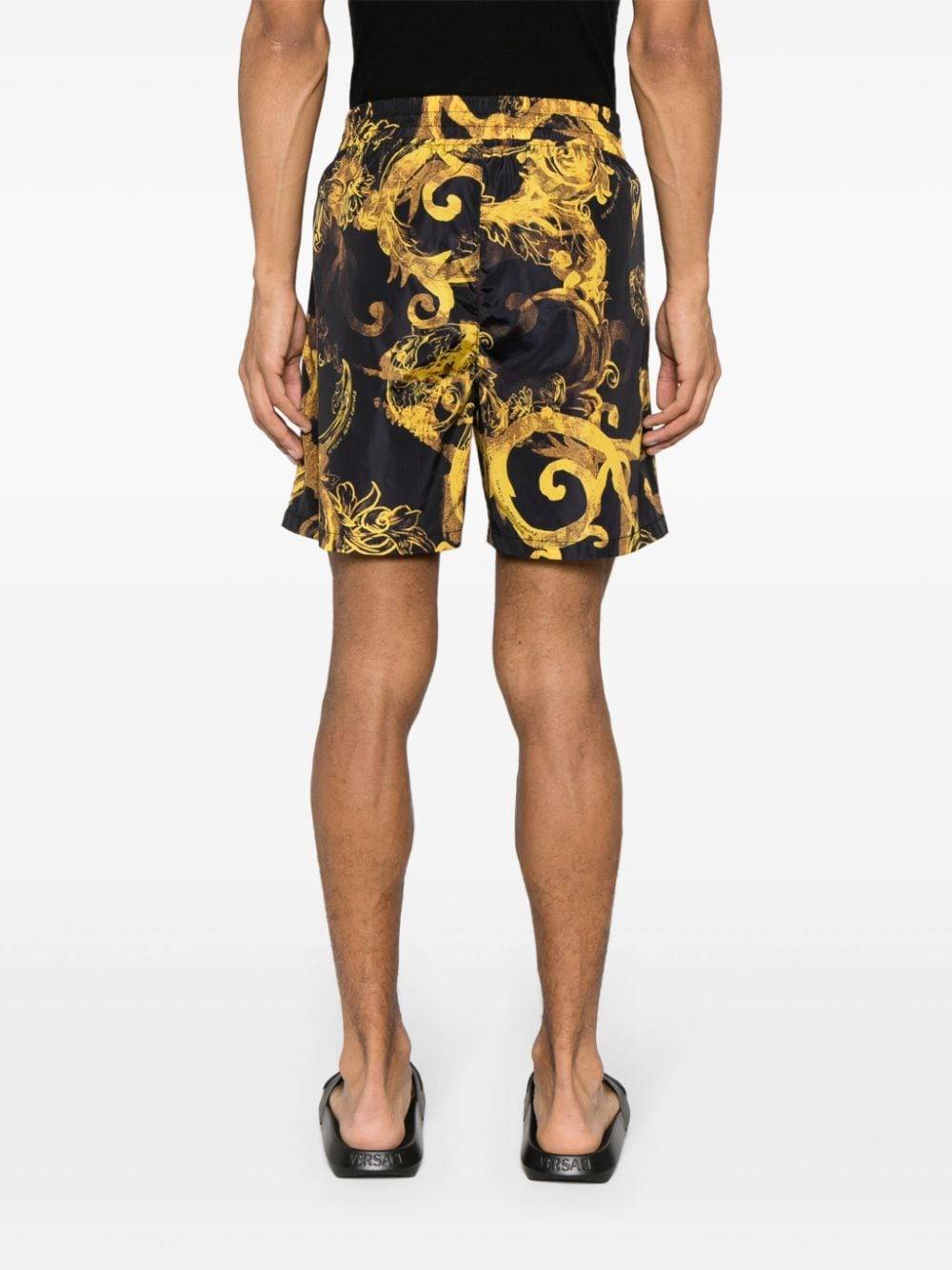 VERSACE JEANS COUTURE  Shorts Neri Uomo Versace Jeans Couture Super Saving Price