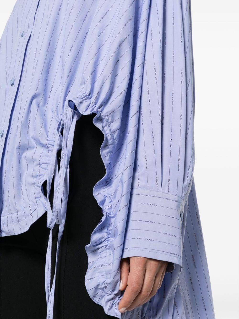 ATTICO  Camicia Attico Blu in Cotone da Donna Offerta settimanale
