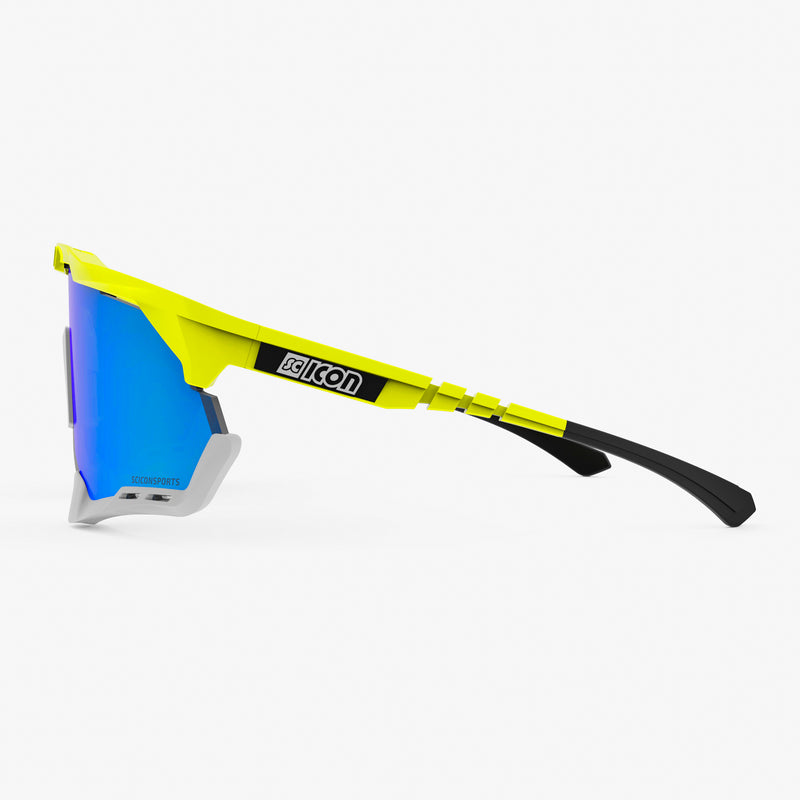 Scicon Aeroshade XL Occhiali Ciclismo Giallo Fluo/Blu Hotsell