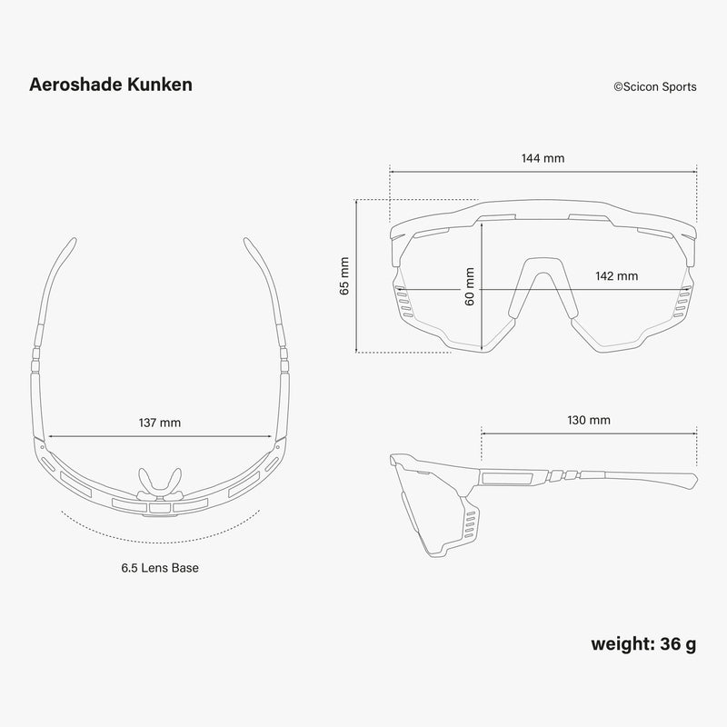 Scicon Aeroshade Kunken Occhiali Ciclismo Giallo Fluo/Blu Vendita Calda