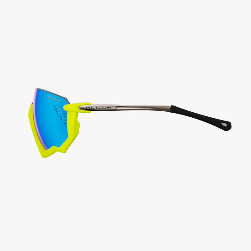 Scicon Aerojet Occhiali Ciclismo Giallo Fluo/Blu Saldi Di Fabbrica